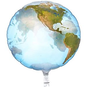 Folat 16871Q folieballon, planeet, aarde, meerkleurig, 56 cm, 16871