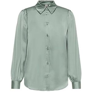 Only Onlzora Ls Puff Shirt Noos Wvn Damesblouse, Lily Pad