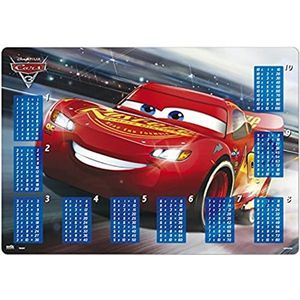 Grupo Erik - Bureauonderlegger Pixar, Cars – Flash Mc Queen | tafels voor vermenigvuldiging | bureauonderlegger voor kinderen | bureauonderlegger voor kinderen 34 x 49 cm