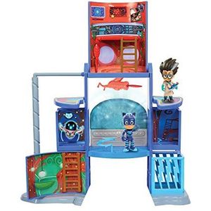 Simba 109402375 - PJ Masks stoel / Mission Control speelset / met Catboy en Romeo figuur / pyjama en slechterik / met licht en geluid / inklapbaar / 57 cm hoog voor kinderen vanaf 3