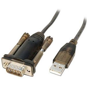 LINDY - RS232 Lite USB Seriële Converter met 1.5m adapterkabel, productieve chipset voor industriële apparaten en uitgerust met een seriële poort