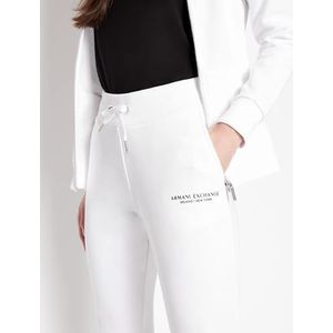 A|X Armani Exchange joggingbroek voor dames met mini-logo, Wit.