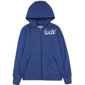 Levi's Kids Lvb Logo Full Zip Hoodie voor jongens, 10-16 jaar, blauw