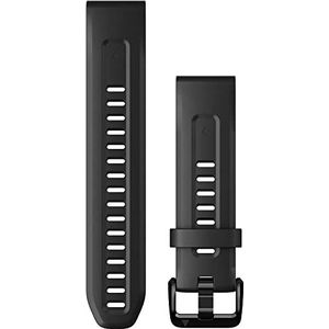 Garmin Fenix 7S siliconen armband QuickFit zwart 20 mm