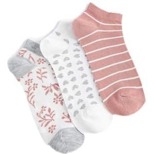 Koton 3 paar hartvormige sokken voor dames, Roze (909)