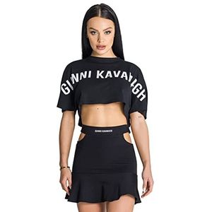 Gianni Kavanagh Black Zoom T-shirt voor dames, oversized, zwart.