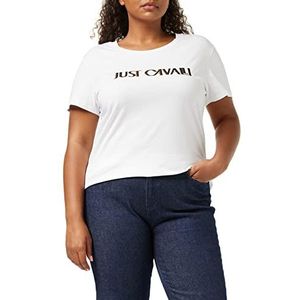 Just Cavalli T-shirt, 100 optisch wit, groot dames, 100 optisch wit