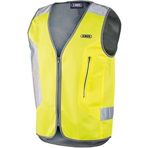 ABUS Lumino Night Vest Veiligheidsvest - Veiligheidsvest met LED-licht achter - geel - maat XXL