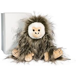 Histoire d'Ours - Pluche aap – 30 cm – grijs/wit – cadeau-idee – kapucijner de aap – in het bos – HO3045