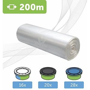 200 m ECO navulfolie voor luiertwister luieremmer compatibel met Tommee Tippee TEC, Simplee, Twist & Click, compatibel met Angel voor navulcassettes, met geurbarrière eenvoudig te bedienen