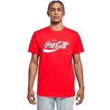 MERCHCODE Mc888-Coca Cola Logo Tee T-shirt voor heren (1 stuk), Stedelijk rood