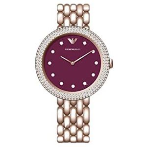 Emporio Armani Quartz dameshorloge met armband AR11491, roségoud, armband, Rozengoud., Armband