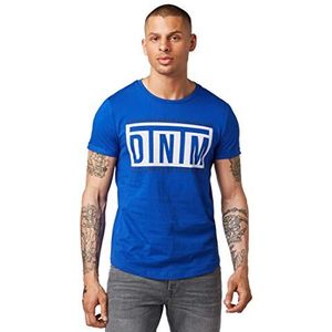 TOM TAILOR Denim Print T-shirt, blauw (Shiny Royal 14531), S, blauw (Shiny Royal 14531)