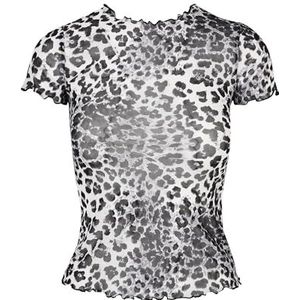 Urban Classics Dames mesh T-shirt, Snowleo