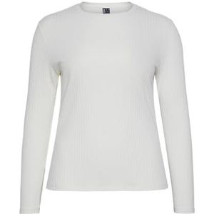 PIECES Pcsafi Ls Top Noos Qx T-shirt met lange mouwen voor dames, Cloud Danser