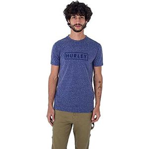 Hurley M Oceancare T-shirt, kort, gestructureerd, met contouren, voor heren, obsidiaan, XXL, Obsidiaan