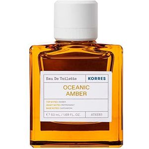 KORRES Oceanic Ambre Eau de Toilette voor heren, mannelijke en oosterse geur, voor heren, veganistisch, 50 ml