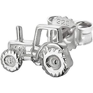 NKlaus Single Tractor Tractor Massief Zilver 925 Oorknopjes 8 * 5mm Zilver Oorbel 4837