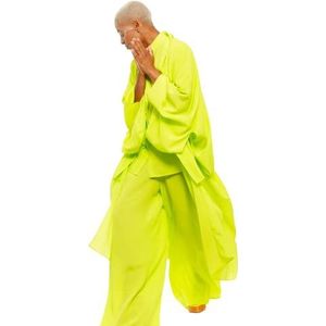 CHAOUICHE Kimono pour femme, Vert, 5XL