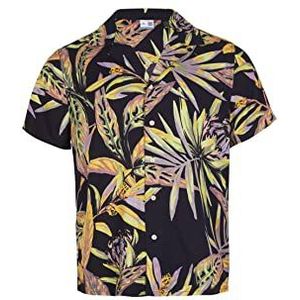 O'Neill Overhemd met print voor heren, 39033 Zwarte Tropische Bloem