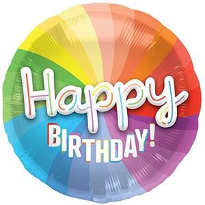 Folat 3D folieballon Happy Birthday-56cm 62842 kleurrijk