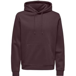 ONLY & SONS Onsconnor Reg Noos Hoodie voor heren, Bruin