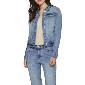 Vila Vishow New L/S Jeansjas voor dames, lichtblauw, L, Lichte jeans blauw