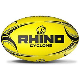 Rhino Cyclone Rugbybal, neongeel, maat 3
