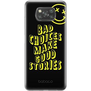 ERT GROUP Beschermhoes voor mobiele telefoon voor Xiaomi Pokphone X3, origineel en officieel gelicentieerd product, Babaco, motief Bad Choices 002, perfect aangepast aan de vorm van de mobiele telefoon