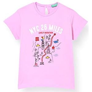 United Colors of Benetton (Z6ERJ T- Shirt 3096C154F, Lilac Chiffon 3c8, 74 cm Garçon