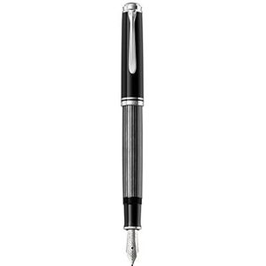 Pelikan Premium M405 Stresemann vulpen B 1,9 x 14,3 x 1,9 cm, zwart/grijs