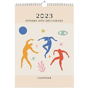 Matisse A3 kalender 2023, wandkalender, 12 maanden, familiekalender, 29,7 x 42 cm