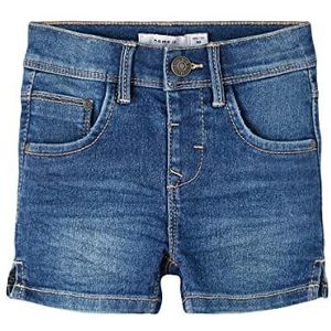 Name It Nmfsalli Dnmthris Shorts TB Fille, Dark Blue Denim, 98