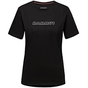Mammut Dames T-shirt met CORE logo, zwart.