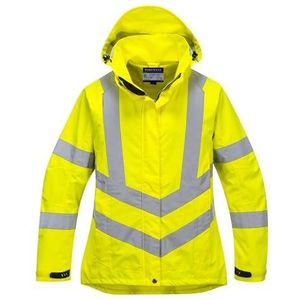 Portwest Ademende jas met hoge zichtbaarheid voor dames, maat: L, kleur: geel, LW70YERL