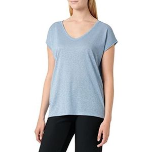 Only Onlsilvery S/S V Neck Lurex Top JRS Noos T-shirt voor dames