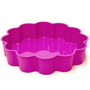 Lily Cook KP5229 bakvorm, decoratief, hart, silicone, roze/groen/blauw, 24 x 24 x 5 cm, willekeurige kleurkeuze