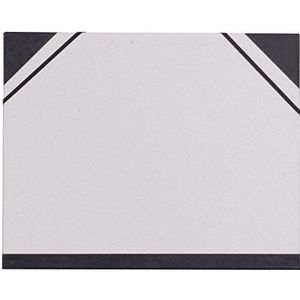Clairefontaine 44611C tekenkarton met elastiek, 26 x 33 cm, grijs