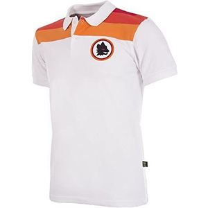 COPA As Roma 1977-78 Retro voetbaljack voor heren, Wit.