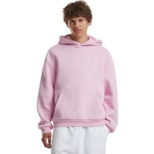 Build Your Brand Sweat à capuche Fluffy pour homme - Décontracté - Coupe ample - Tailles S à 5XL, rose doux, 3XL