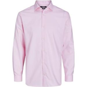 JACK & JONES Slim fit overhemd voor heren, Zacht roze