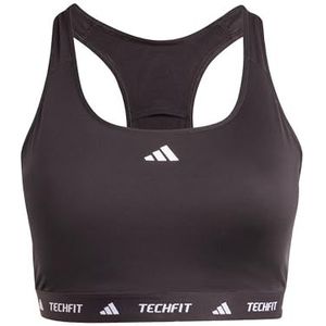 adidas Powerreact Techfit Bralette pour femme (taille plus grande), Noir, 3XL (Plus Size)