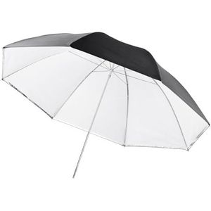walimex 2-in-1 paraplu transparant en reflex wit, 109 cm