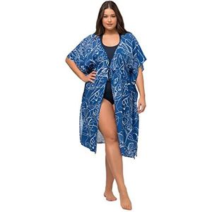 Ulla Popken Kaftan, Toucan damesjurk, Royal Blauw