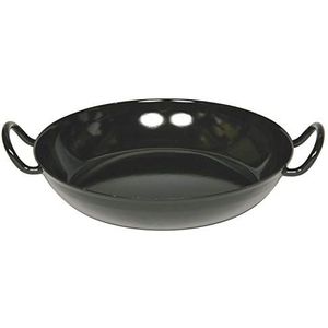 Riess, 0601-022 koekenpan Classic 24 zwart geëmailleerd diameter 24 cm hoogte 5,5 cm email zwart serveerpan Gourmet