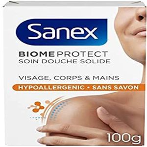 SANEX - Massieve doucheverzorging BiomeProtect hypoallergeen – vaste doucheverzorging prebiotisch zonder zeep