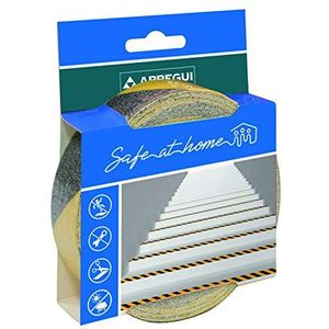 ARREGUI Anti-slip tape geel zwart geel indoor outdoor traptape veiligheidsband anti-slip band trapband 5 m x 40 mm