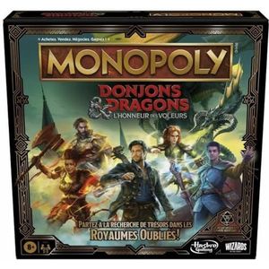 Monopoly Dungeons & Dragons: The Honor of Thieves, geïnspireerd op de film, D&D bordspel voor 2-5 spelers - Franse versie