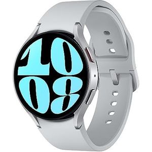 Samsung Galaxy Watch6 LTE 44 mm, smartwatch slaapanalyse, wellness-monitor, duurzame batterij, aluminium touch-ring, zilver [Italiaanse versie]