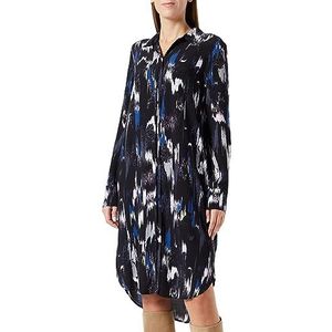 s.Oliver Robe Midi Allover pour Femme, Noir, 40